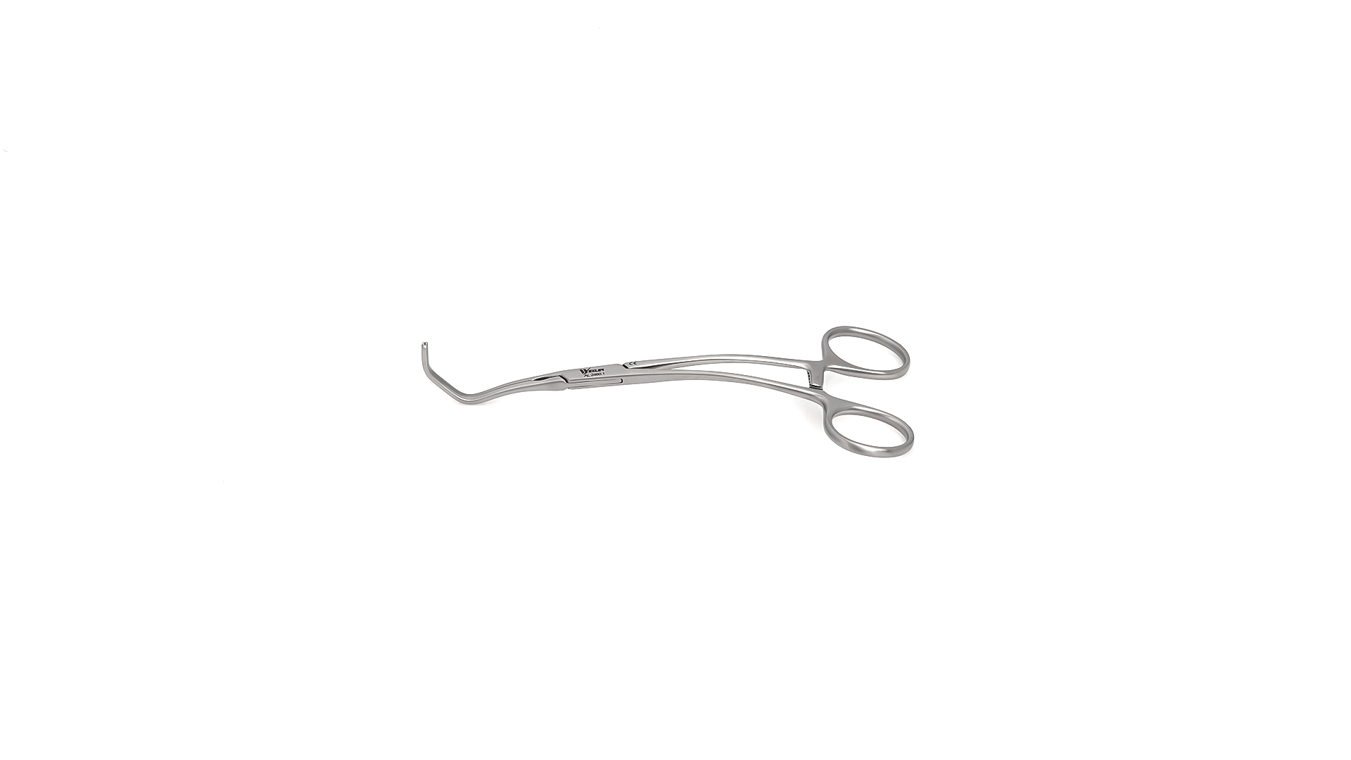 Aortic Anastomosis Clamp - 30mm Angled DeBakey Atraumatic jaws