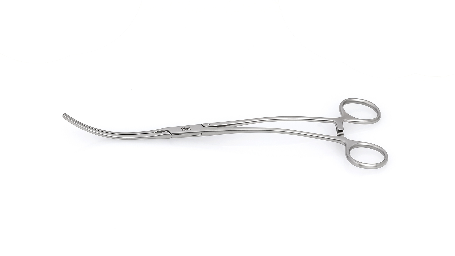 Wexler Aorta Aneurysm Clamp - Curved 70mm DeBakey Atraumatic jaws