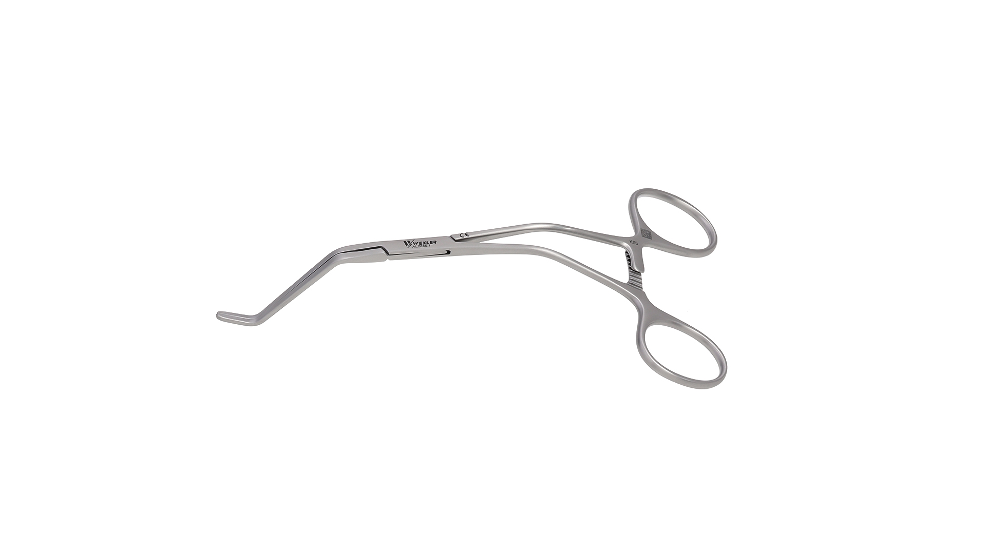 Amato Pediatric Clamp - 10mm Angled X-Fine DeBakey Atraumatic jaws