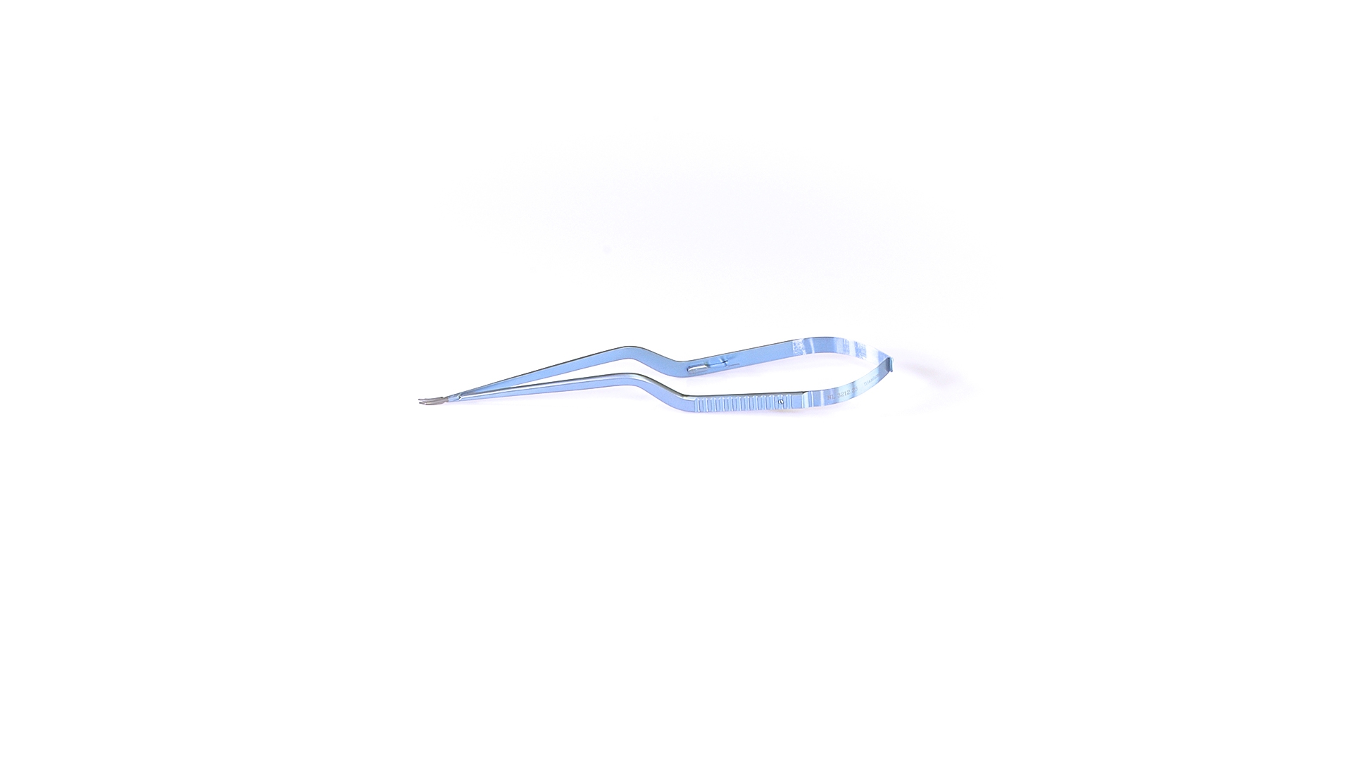 Micro Needle Holder - Curved up TC coated jaws