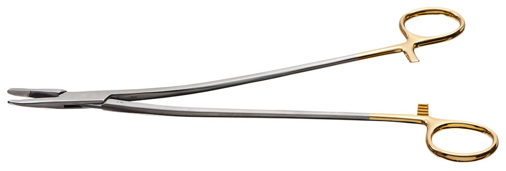 9 Stratte Needle Holder GG - reverse curve - BOSS Surgical Instruments