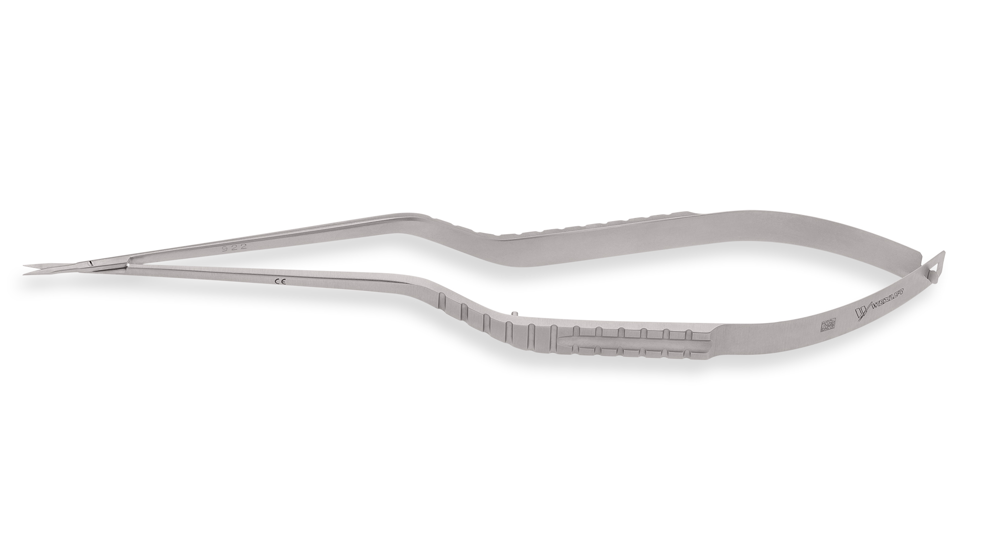 2 Pcs Yasargil Micro Scissors 7.5 Sharp/Sharp Straight & Upward Curved  Surgical Instruments